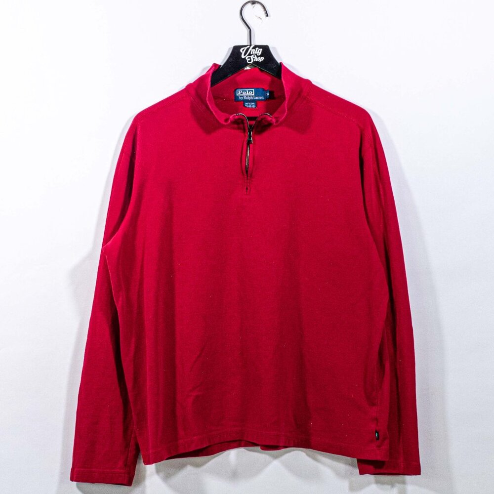 Polo Ralph Lauren 1/4 Zip Pullover XL VTG Preppy Streetwear